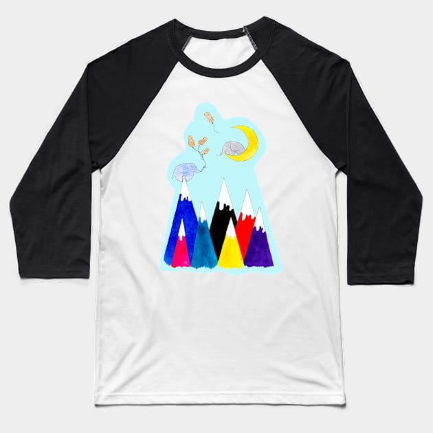 Baby, I'd Climb Any Mountain For You Baseball T-Shirt by AmayaBrydon